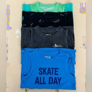 Cat & Jack, Bundle of 4 Boys’ sleeveless shirts, pre-loved, Size S (6/7)